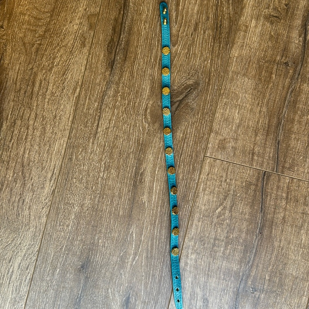 Blue and Gold Wrap bracelet